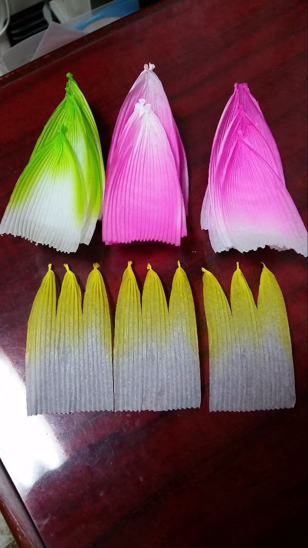 蓮の花の紙89 8色　24個　蓮の紙　韓紙　ハスの花　韓国