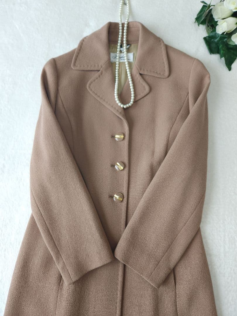 MaxMara Pianoforte *若干訳有り 美品チェスターコートベージュ