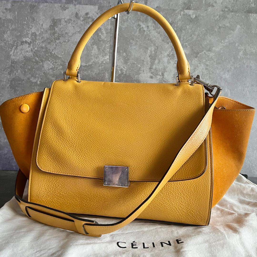 ⭐️美品⭐️希少⭐️ セリーヌ トラペーズ 2way イエロー フィービー期