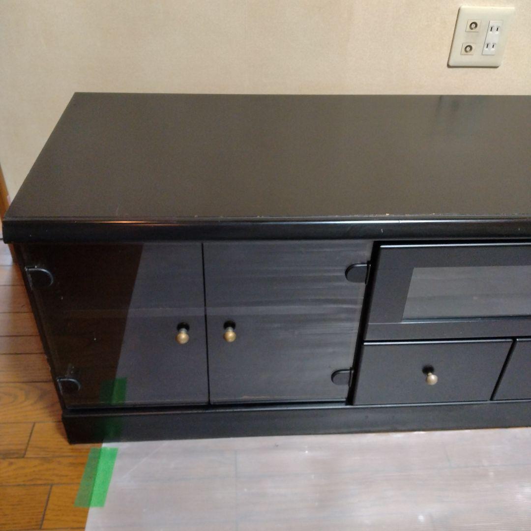 maruni マルニ　黒 木製 テレビボード 約幅150cm