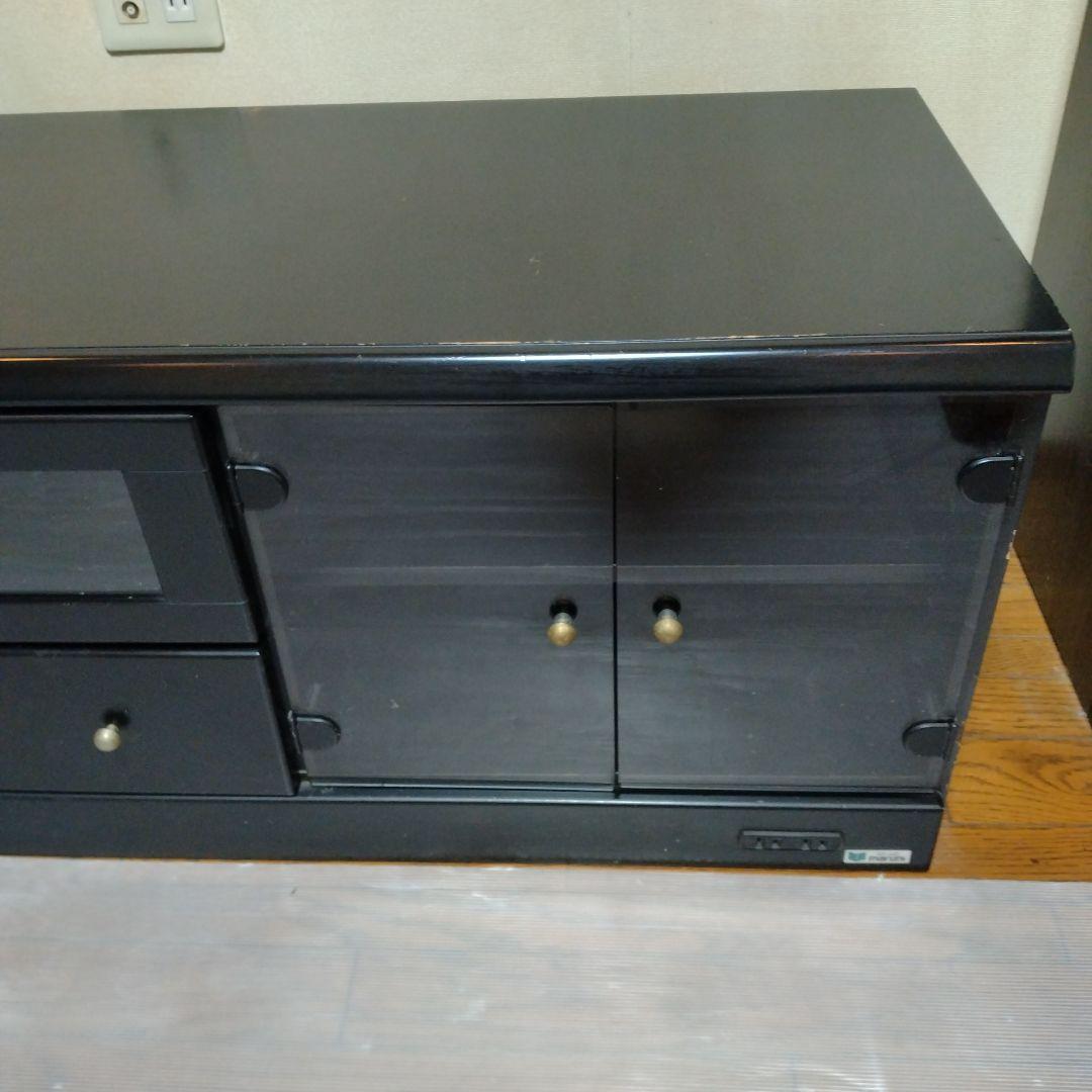 maruni マルニ　黒 木製 テレビボード 約幅150cm