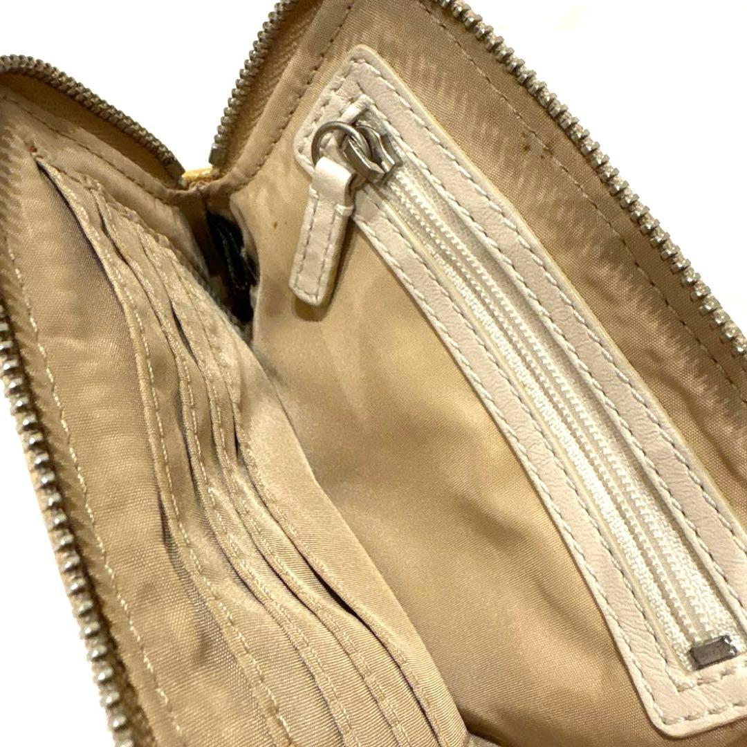 【新品】COACH コーチ シグネチャー柄キャンバス ポピー リストレットポーチ