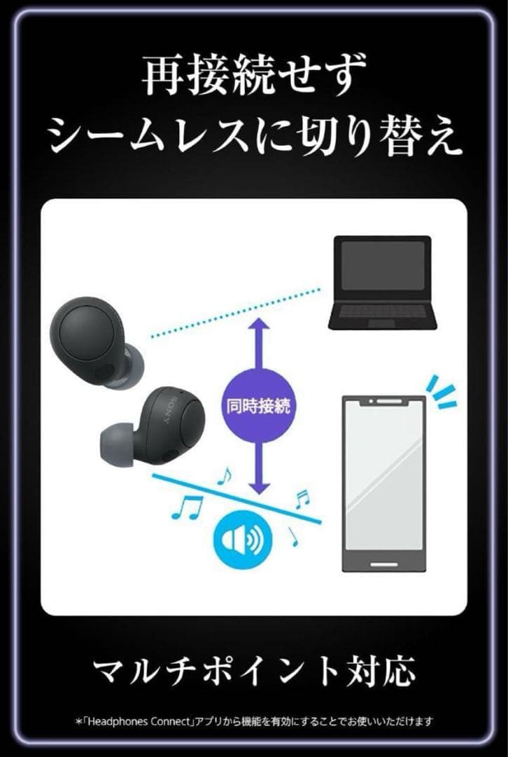 ソニー(SONY) 完全ワイヤレスイヤホン WF-C700N