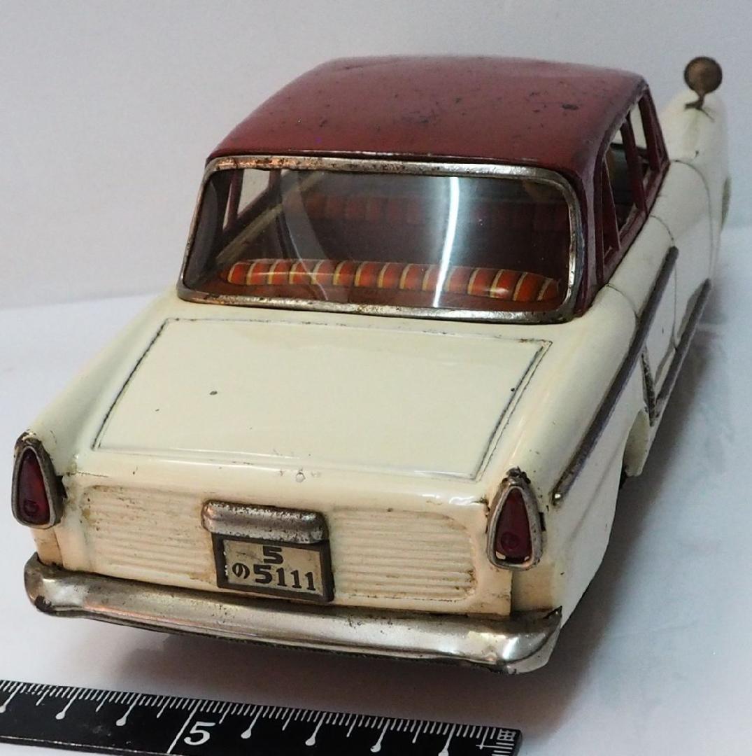 イチコー【日野コンテッサ 赤/白】フリクション当時物ブリキ製ミニカー自動車 箱無