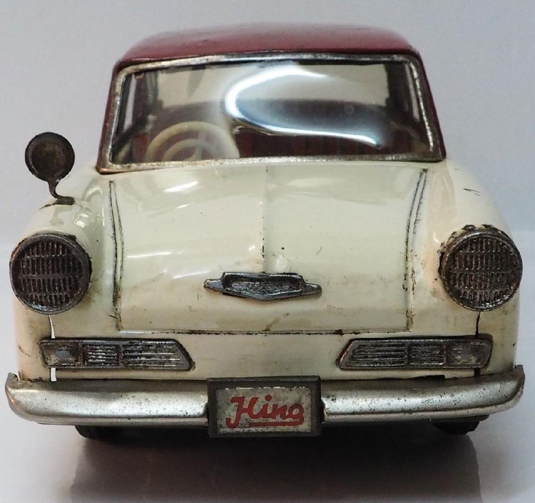 イチコー【日野コンテッサ 赤/白】フリクション当時物ブリキ製ミニカー自動車 箱無