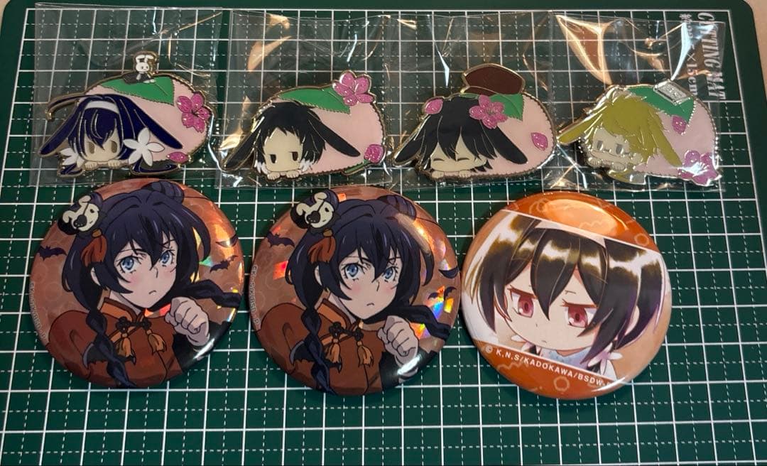 文豪ストレイドッグス 缶バッジ×ピンバッチ25個まとめ売り【おまけ付き】