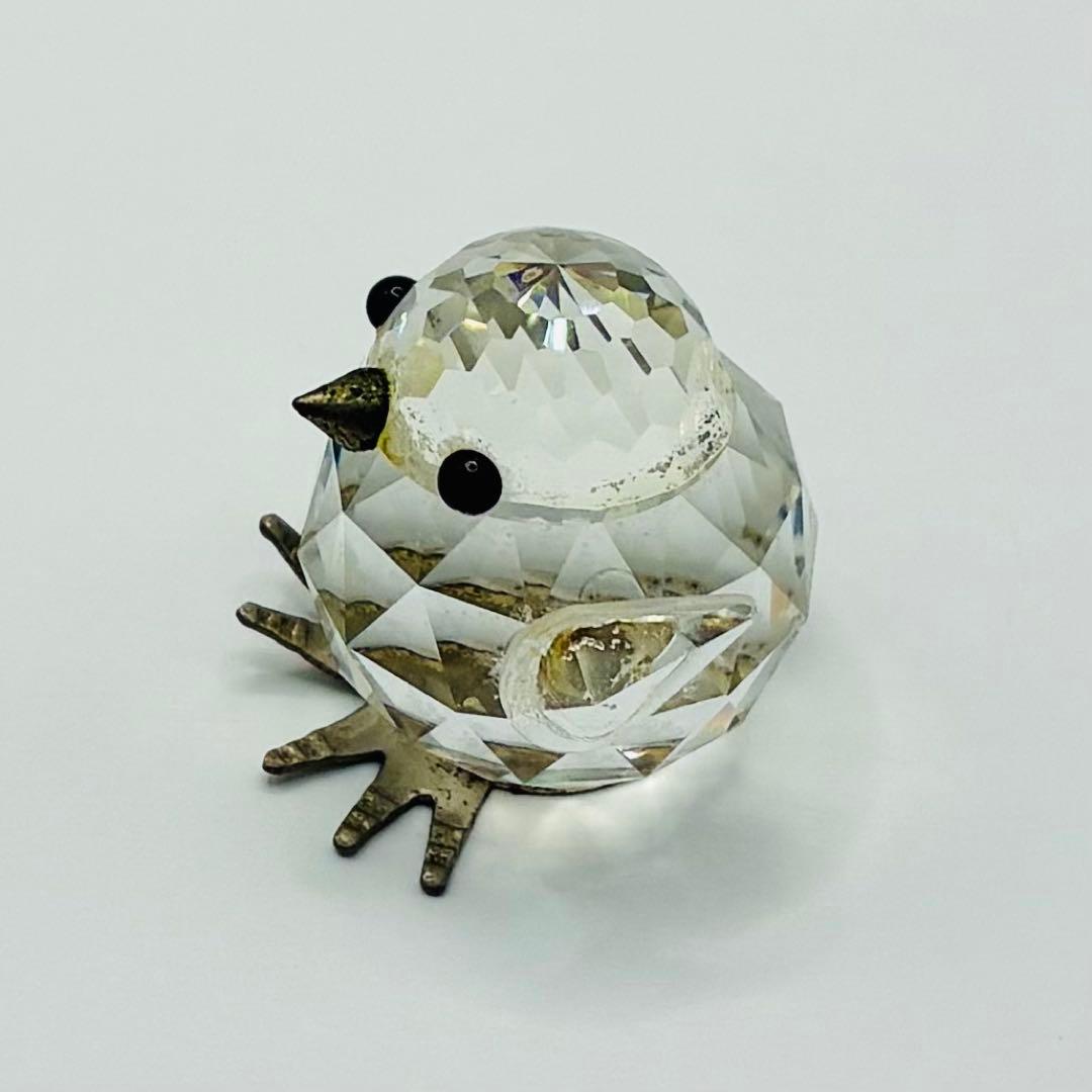 希少　スワロフスキー　クリスタル　スズメの置物