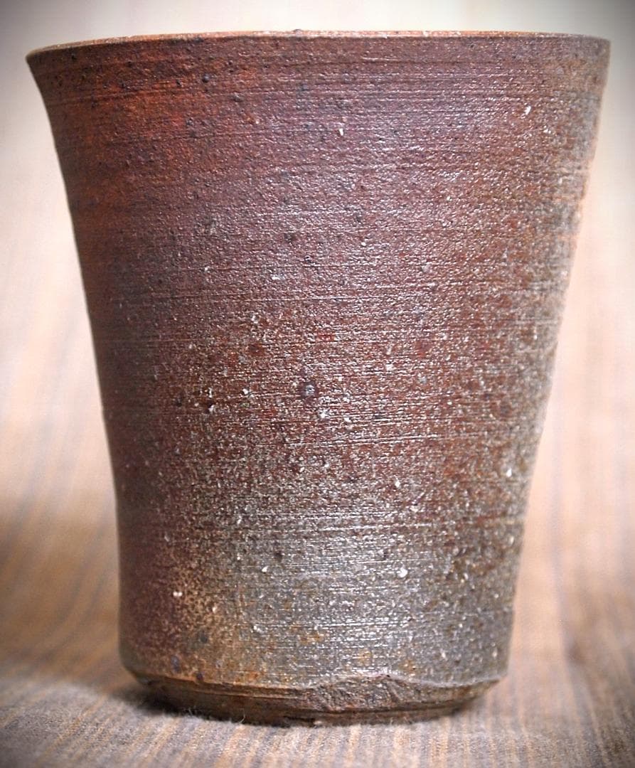 人気作家★中里隆★唐津南蛮麦酒器D★緋色