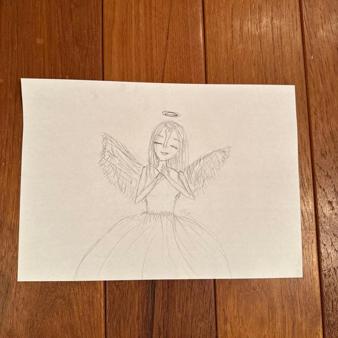 天使の鉛筆画