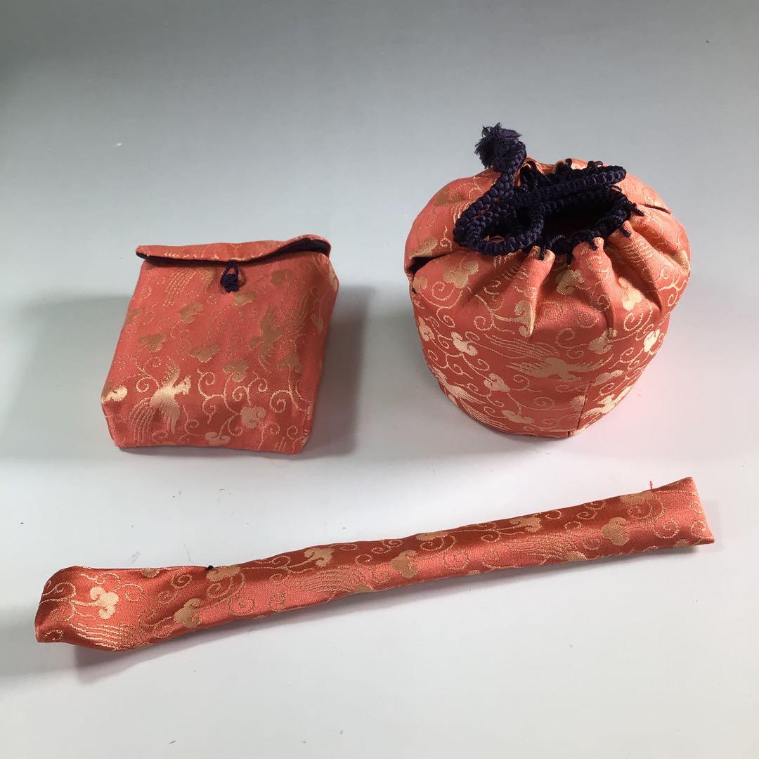 Ｒ１１６　御所籠　『和田鱗司作』『野点用』『茶器揃』『茶籠』　共箱　茶道具