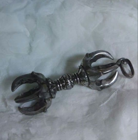 独鈷　五鈷杵　ごこしょ　大野博司　法具　密教　シルバー　銀製　トップ　イ10