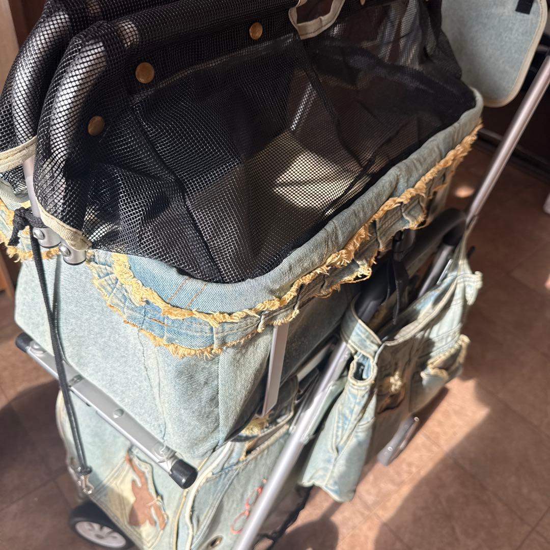 MotherCartマザーカート2段式プレミアムカートダメージデニム変えデニム付