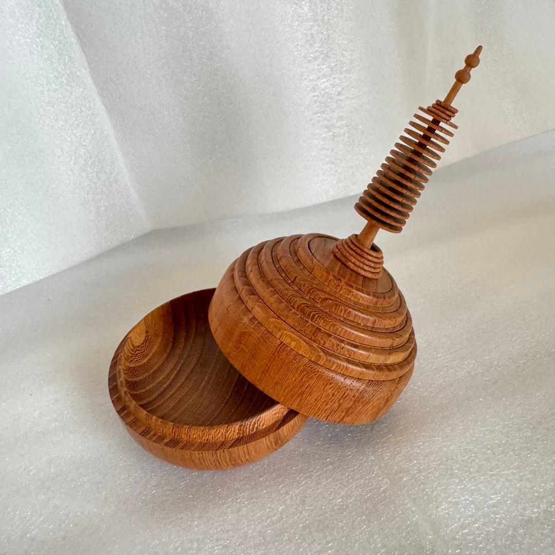 香盆 木製 平田秋義(秋平)作