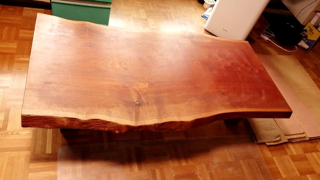 一枚板 花梨 天然木 座卓 ダイニングテーブル
