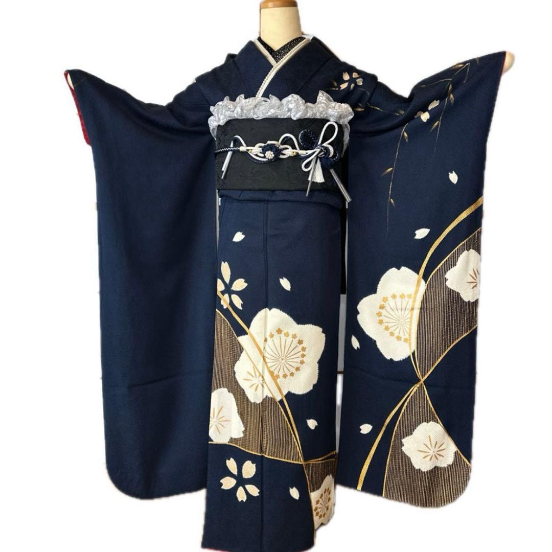 紺色Midnight Mode♡振袖フルセット 成人式前撮り謝恩会