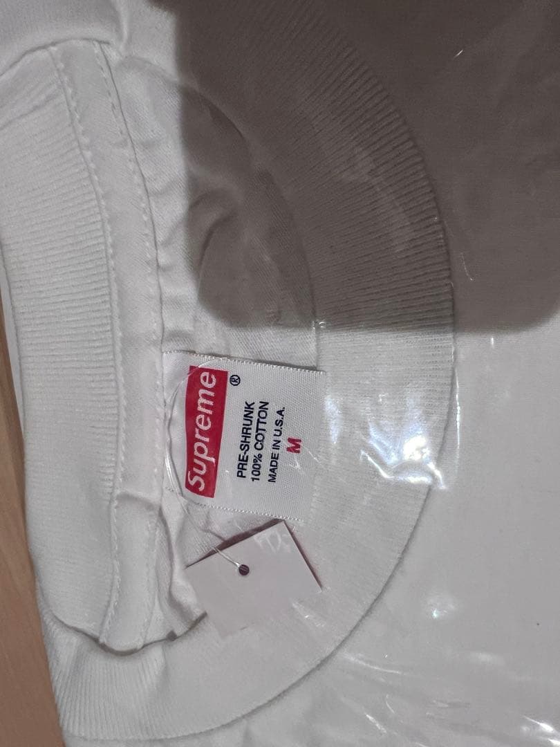 Supreme ロゴプリント Tシャツ Mサイズ ホワイト