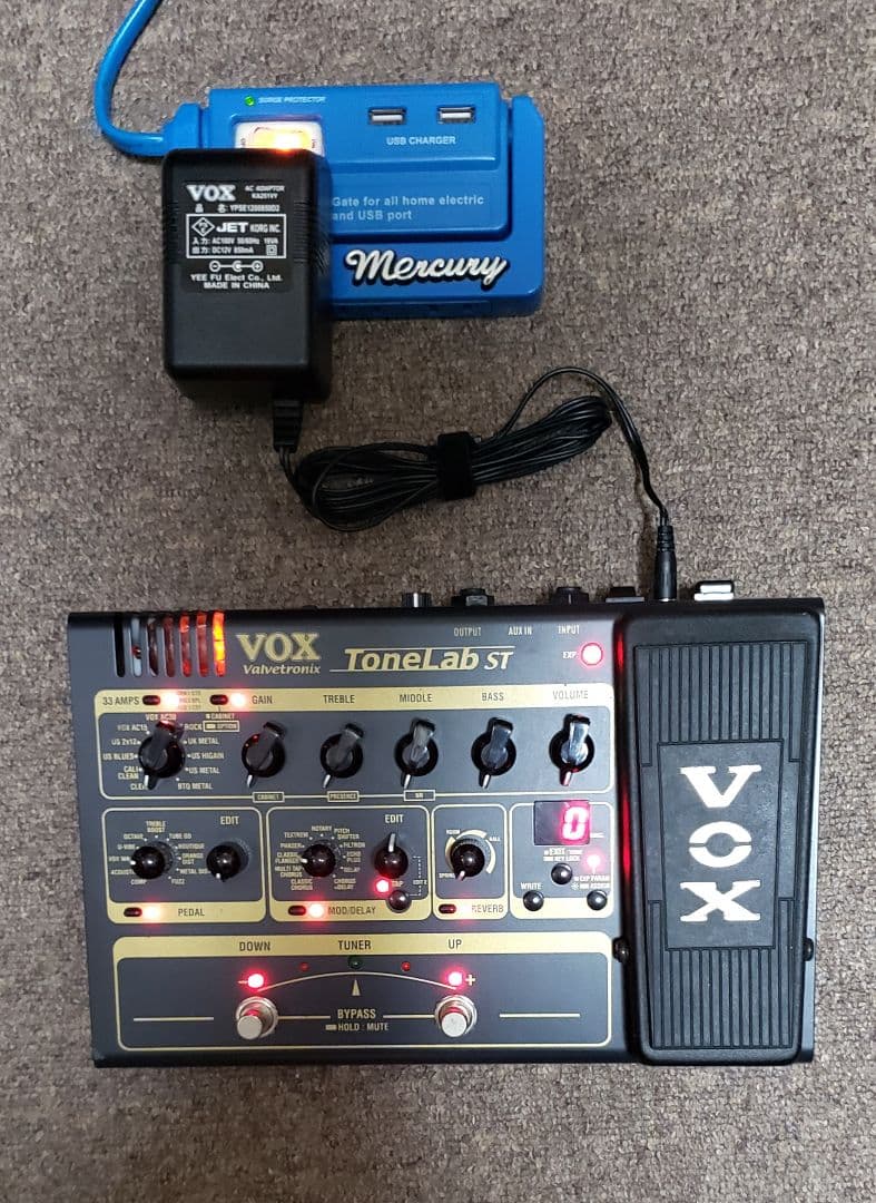 VOX マルチエフェクター ToneLab ST 箱、純正アダプター、取説付き
