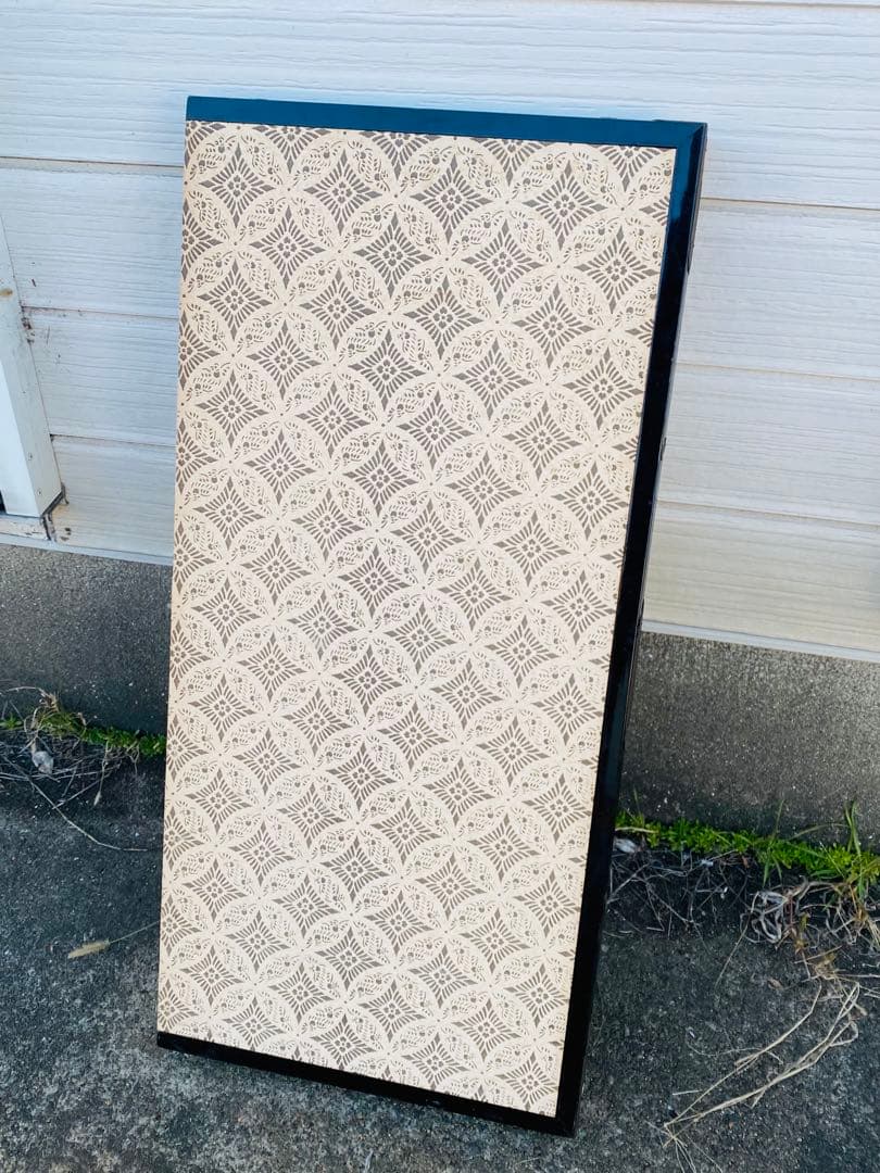 日本画 屏風 草花 金箔 160cm x 90cm