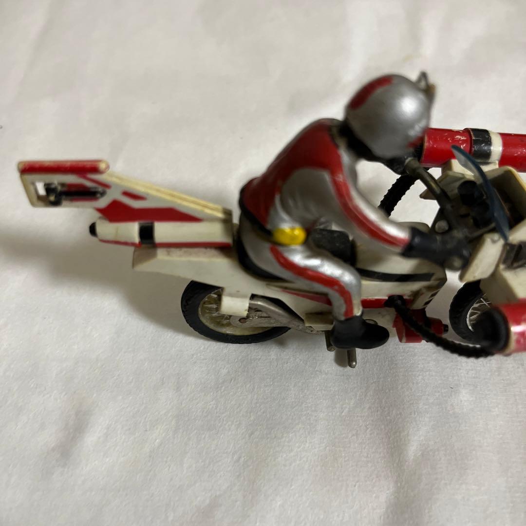 ⚠️レア　仮面ライダーエックス　1期クルーザー　赤プロペラ　超合金　当時物　ポピー