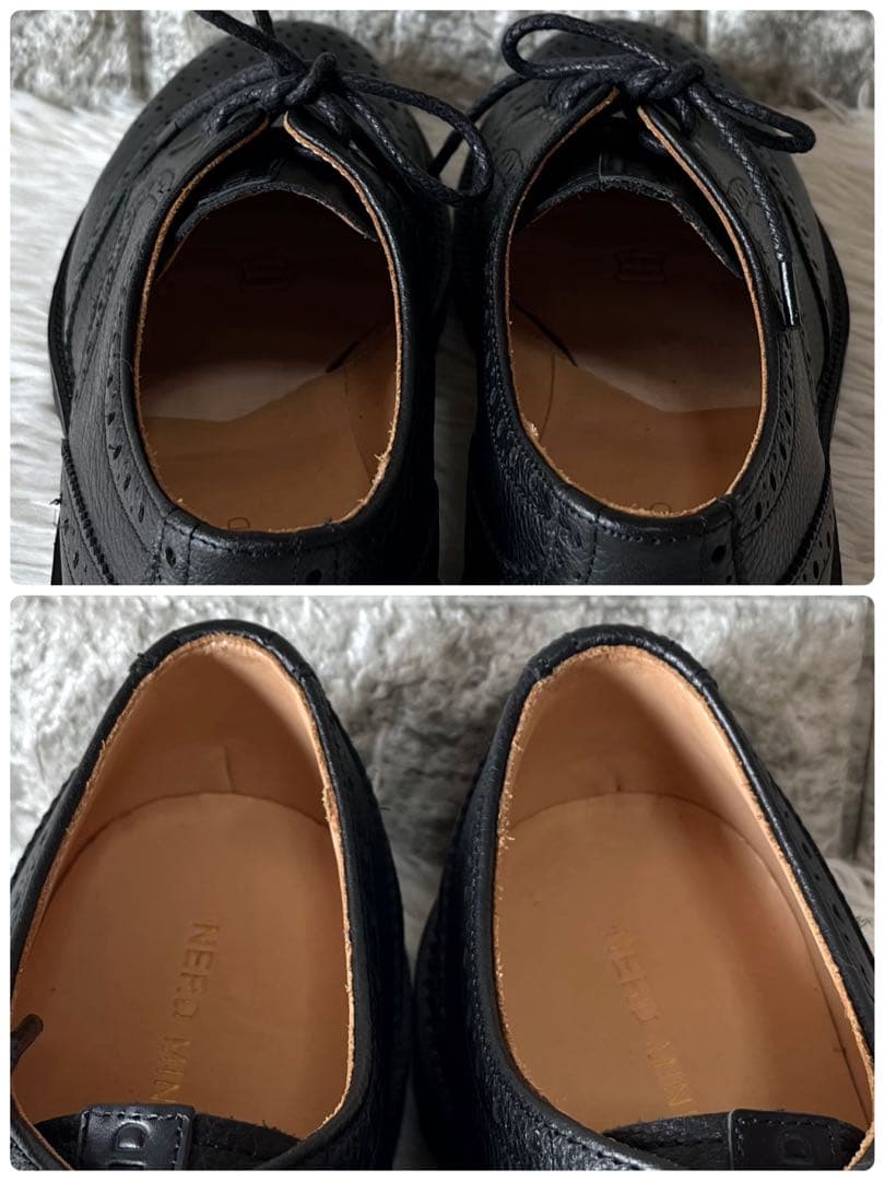 【新品未使用】ナードマインド　クアトロ　ウイングチップ　レザーシューズ　岩田剛典