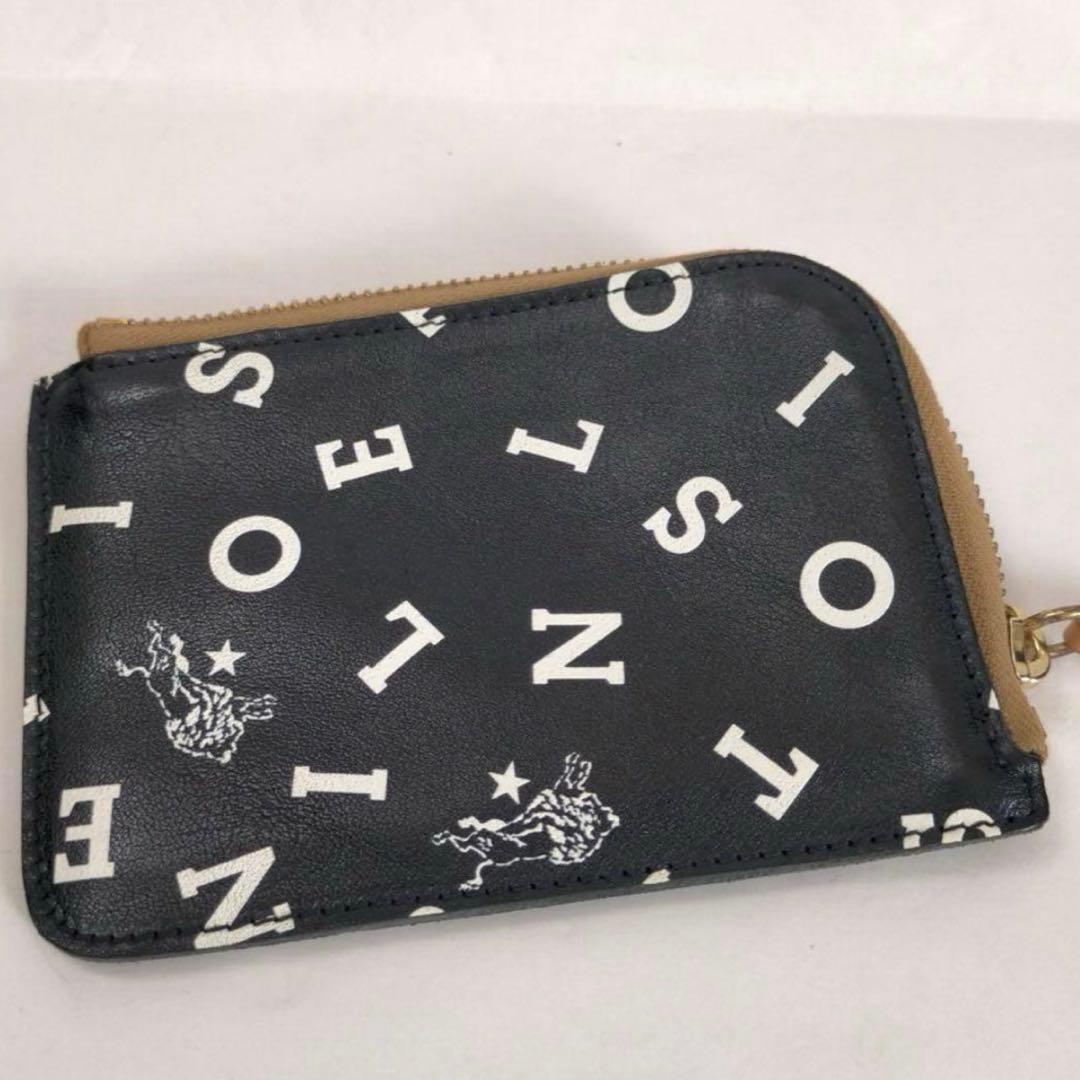 IL BISONTE モノグラム スクエア型 L字レザー 財布