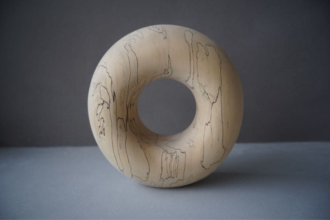 YAECA吉川和人 木工オブジェ 円 円相 ドーナツアーツアンドサイエンス