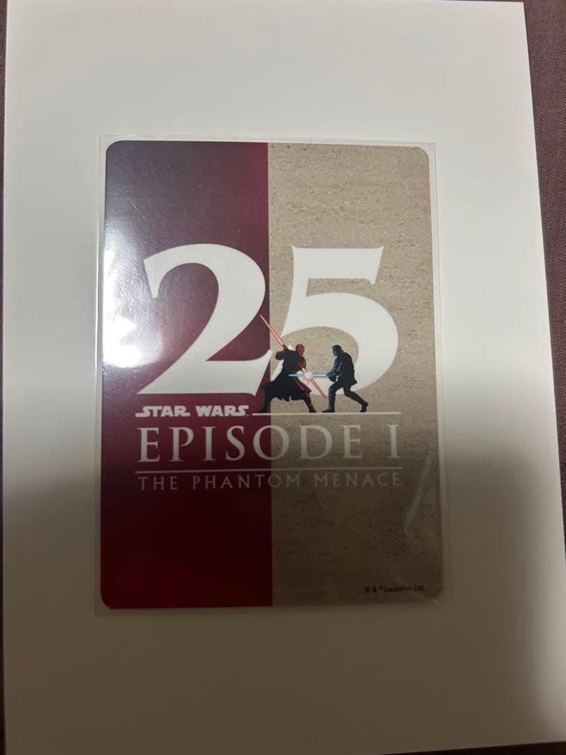 ディズニーストア　じゃんけんカード　スターウォーズ　エピソード1 25周年