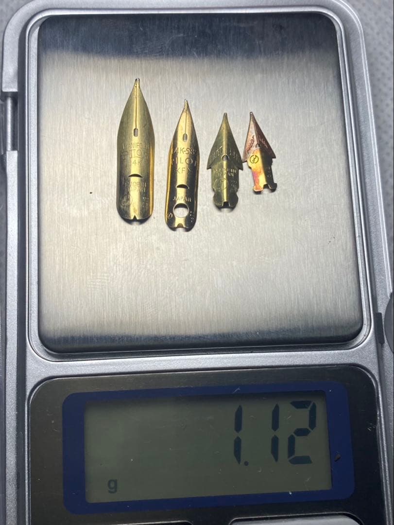 No.109 金無垢18K 0.54g 14k 1.12g 金 24K 純金