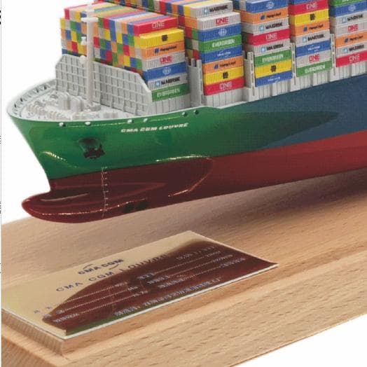45cm 海上コンテナ船 CMA CGM 完成品 模型 船舶鑑賞用
