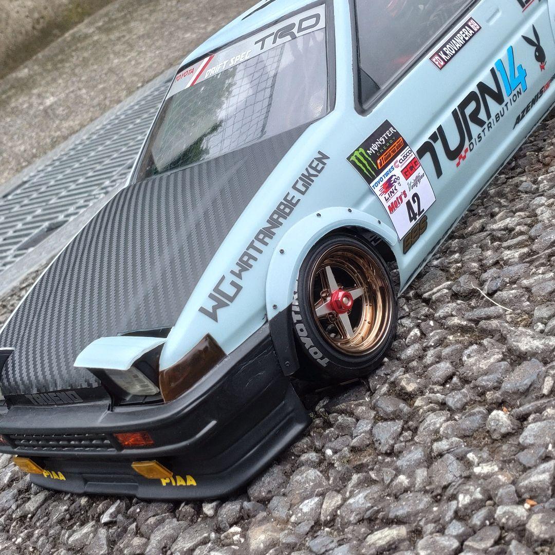 AE86 TRUENO 3DR ラジドリ ボディ D-CRAFTリトラ LED付
