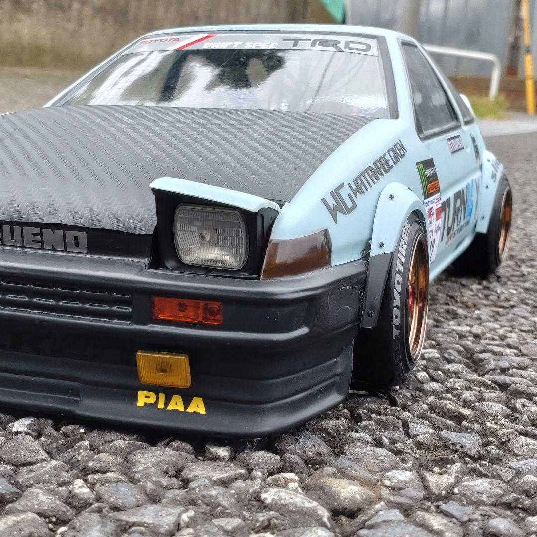 AE86 TRUENO 3DR ラジドリ ボディ D-CRAFTリトラ LED付