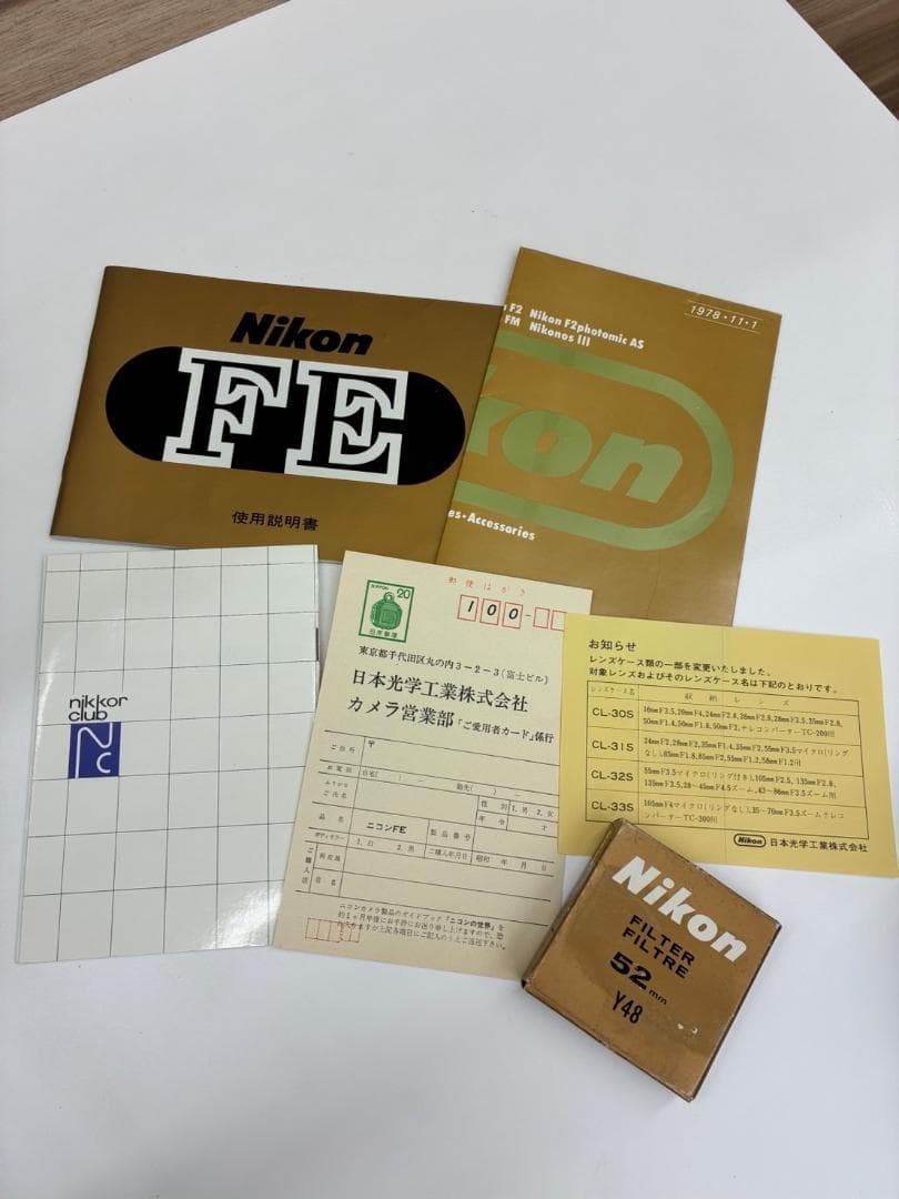 ❥道1597　Nikon ニコン FE 3212441 フィルムカメラ レンズ有
