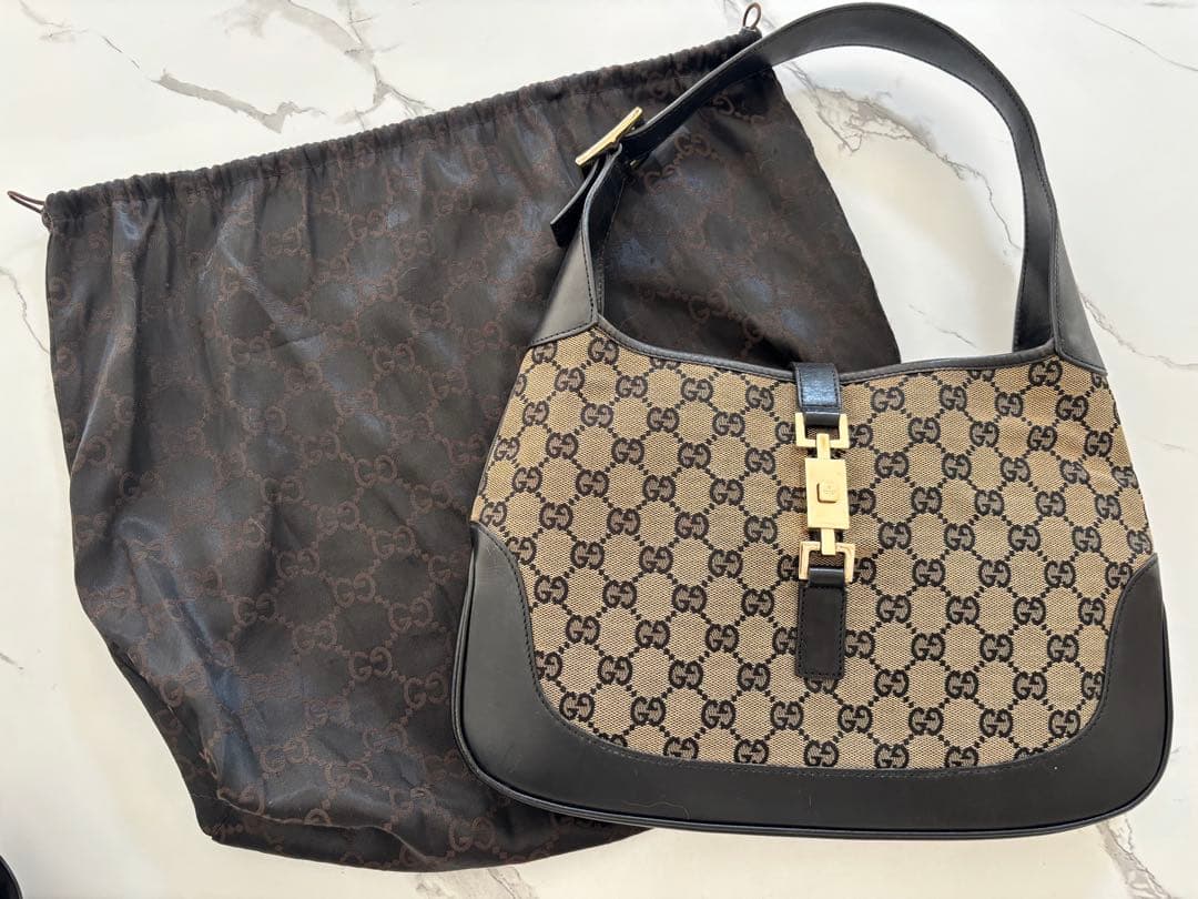 GUCCI GGパターン ハンドバッグ 保存袋付き