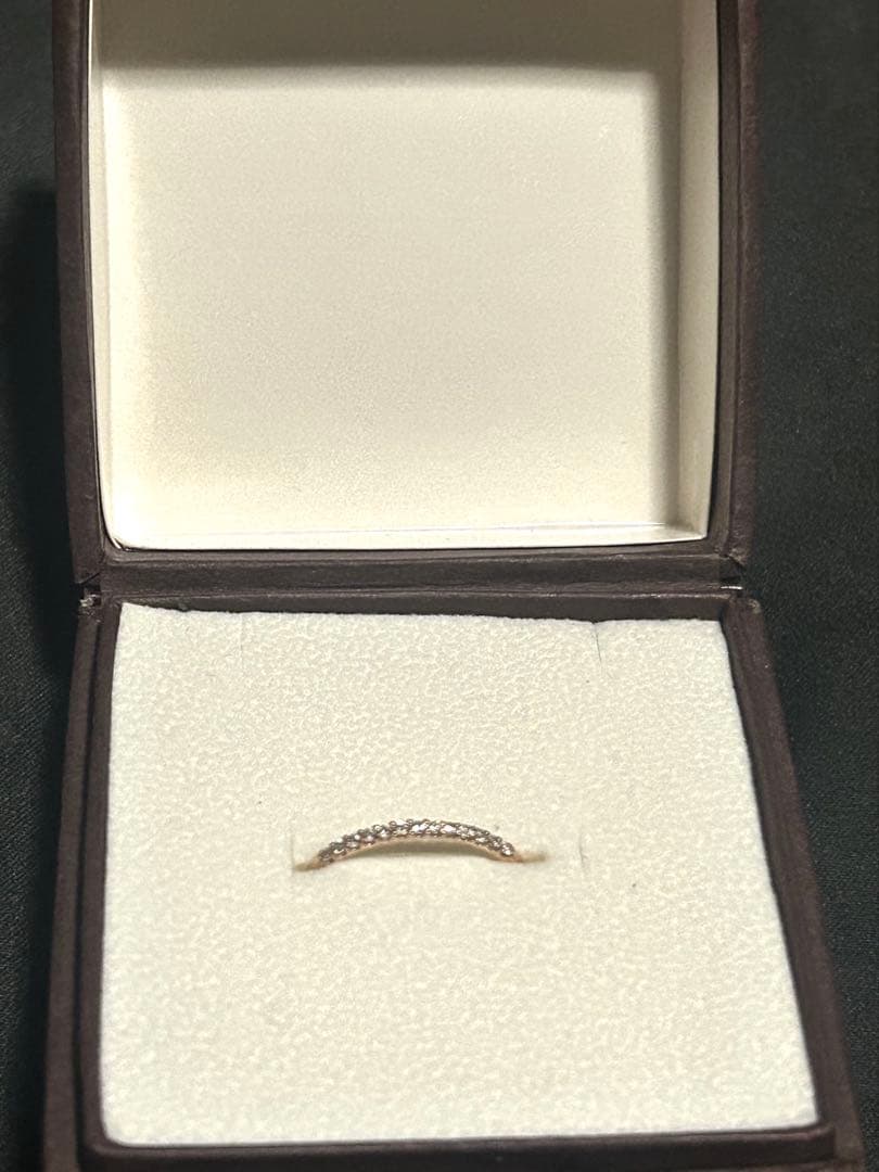 カ*ル様 ESTELLE K10 ピンクゴールド ダイヤモンド リング