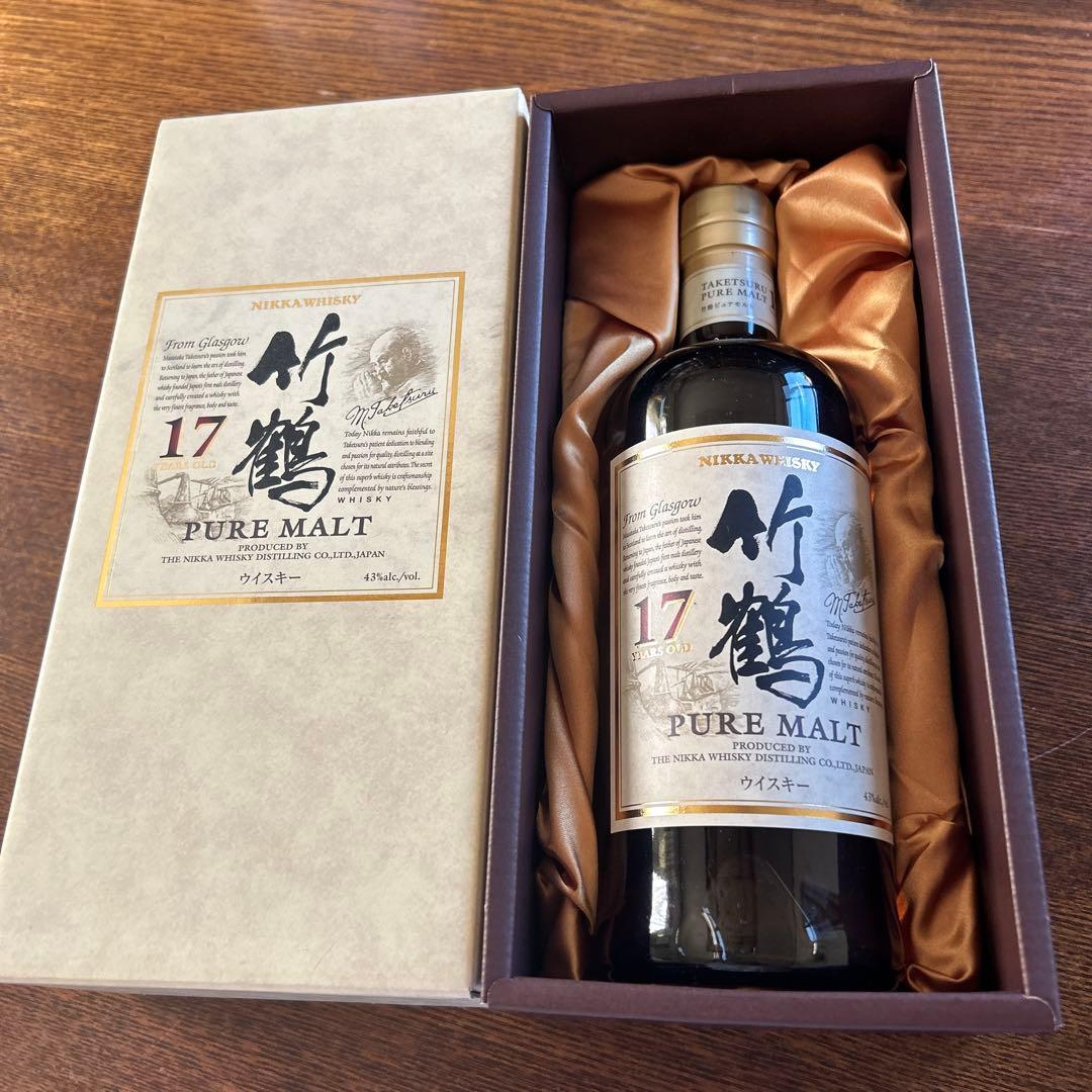 【希少品】ニッカウイスキー竹鶴17年ピュアモルト700mlアルコール43%