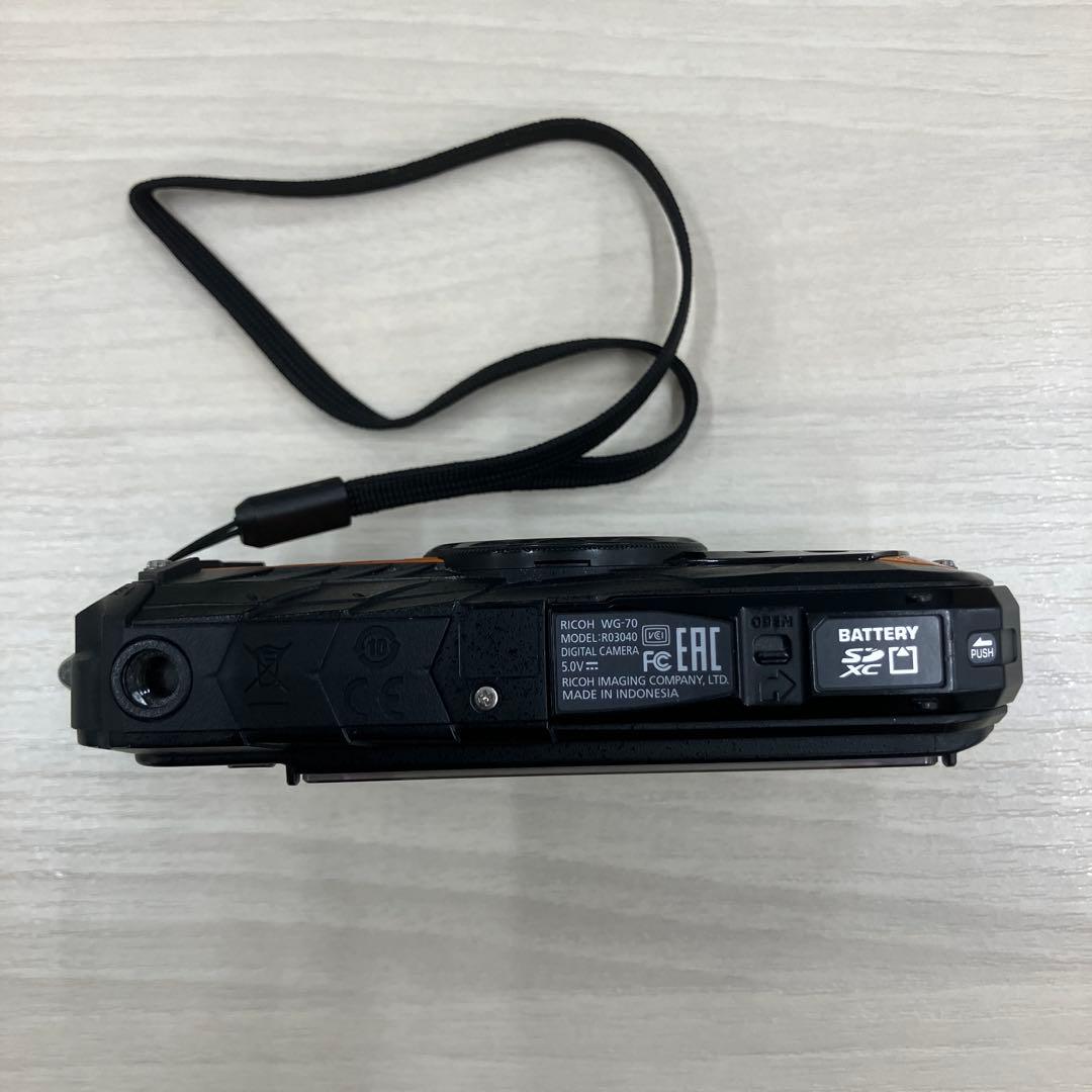 【美品】動作確認済 RICOH WG-70 デジタルカメラ