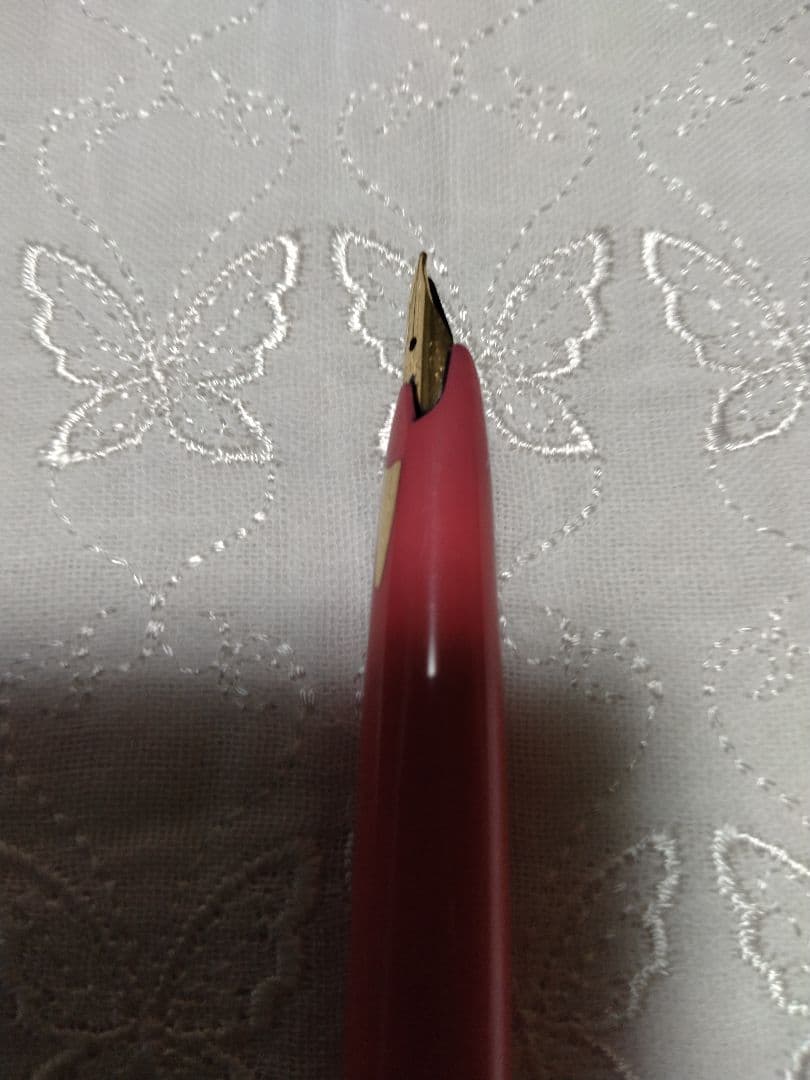 ヴィンテージ ペン先21K セーラー万年筆 シルバー・ピンク