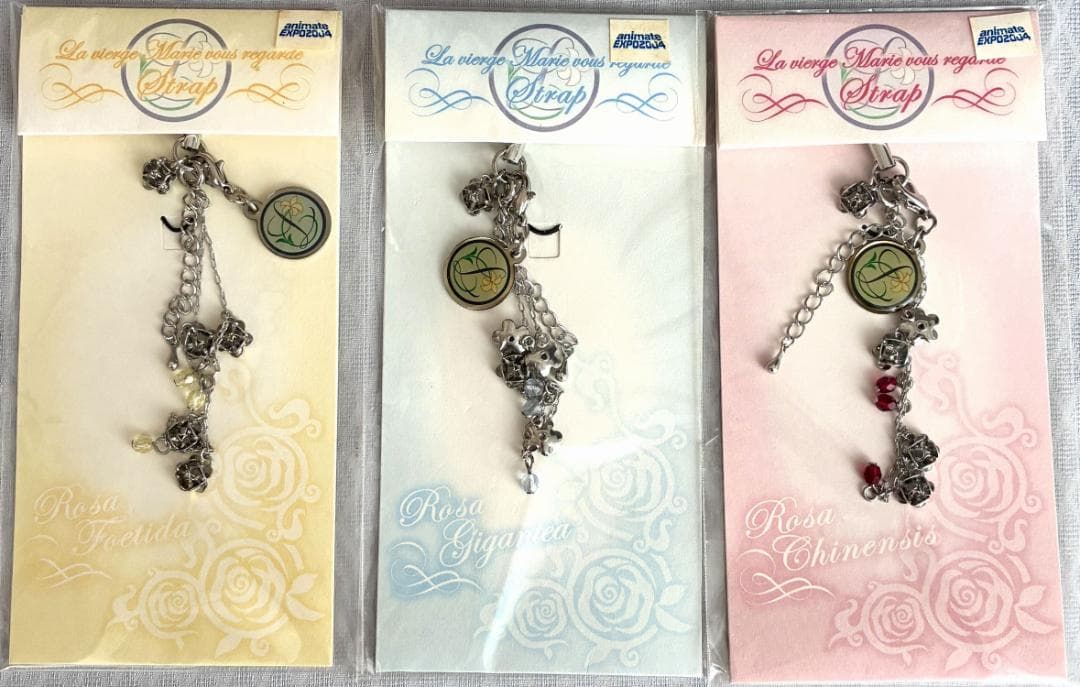 マリア様がみてる 紅薔薇 白薔薇 黄薔薇 ストラップ