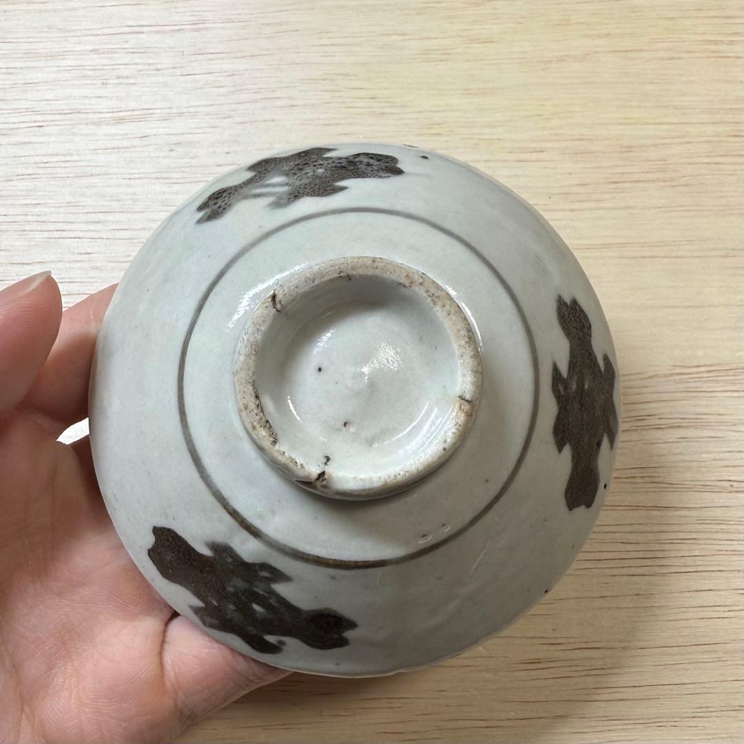 古伊万里 こんにゃく印判 盃 型紙摺印判 小皿 江戸時代 初期伊万里 古美術