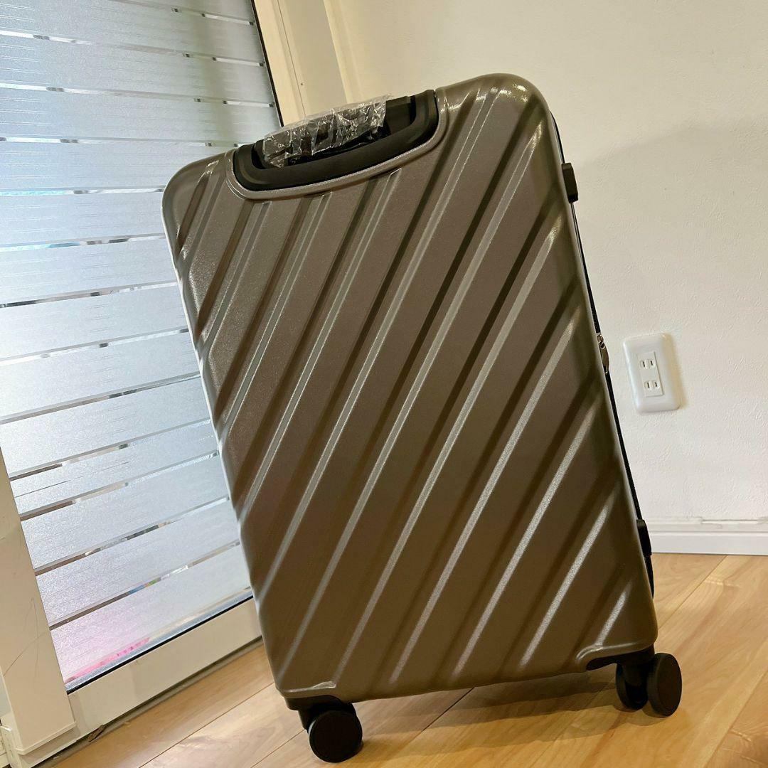 新品✔️スーツケース Lサイズ 100L キャリーケース 大容量 TSA グレー