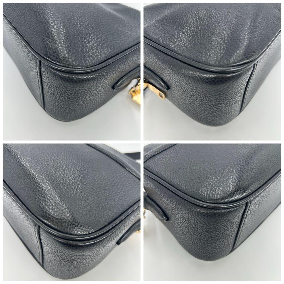 【超美品】COACH ブラック ショルダーバッグ