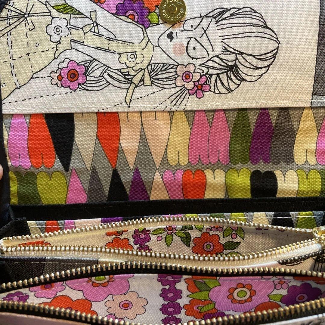 はなはなはち　長財布　やりくり財布　ハンドメイド　レア廃盤生地