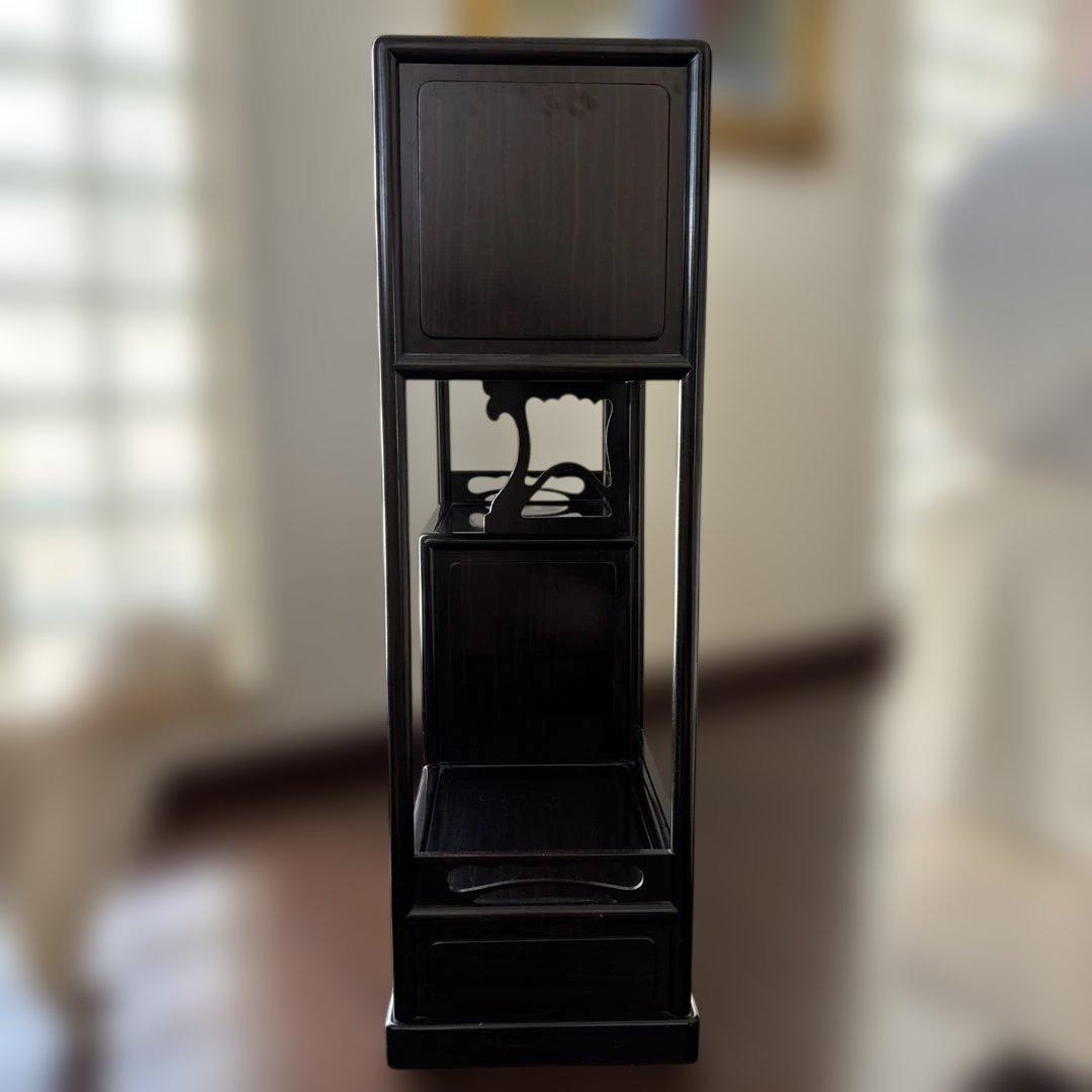 日本製黒の木製収納家具