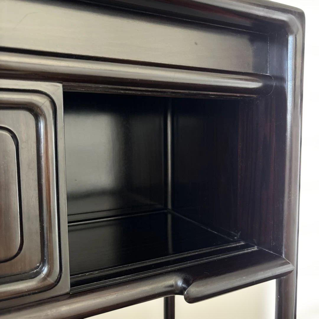 日本製黒の木製収納家具