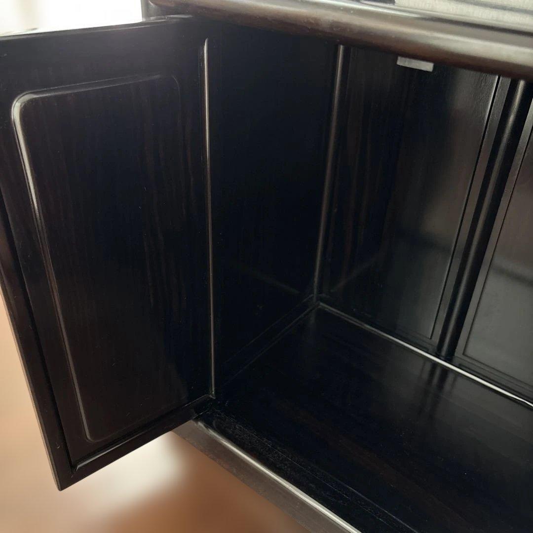 日本製黒の木製収納家具