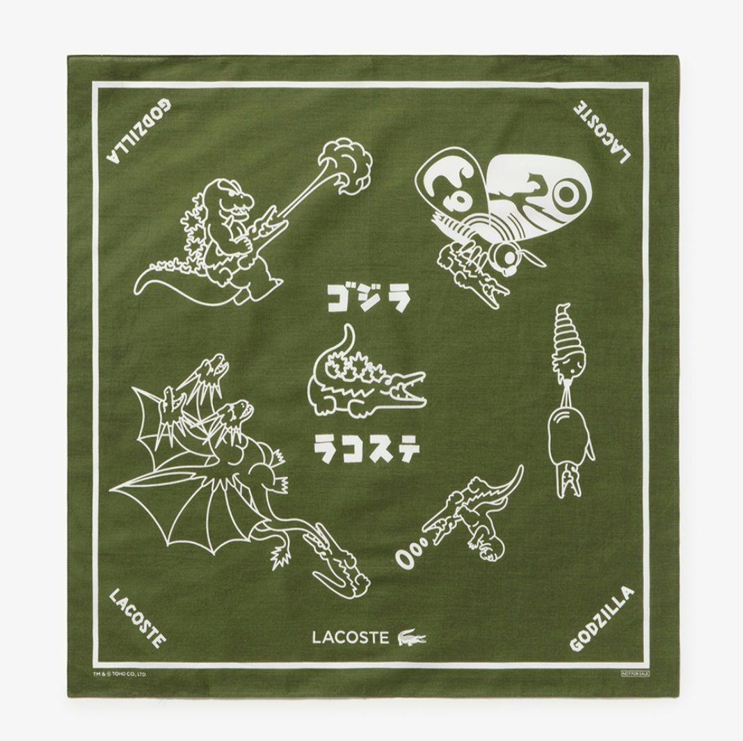 ゴジラ+LACOSTEラコステ 靴下+バンダナ+ギフトセット