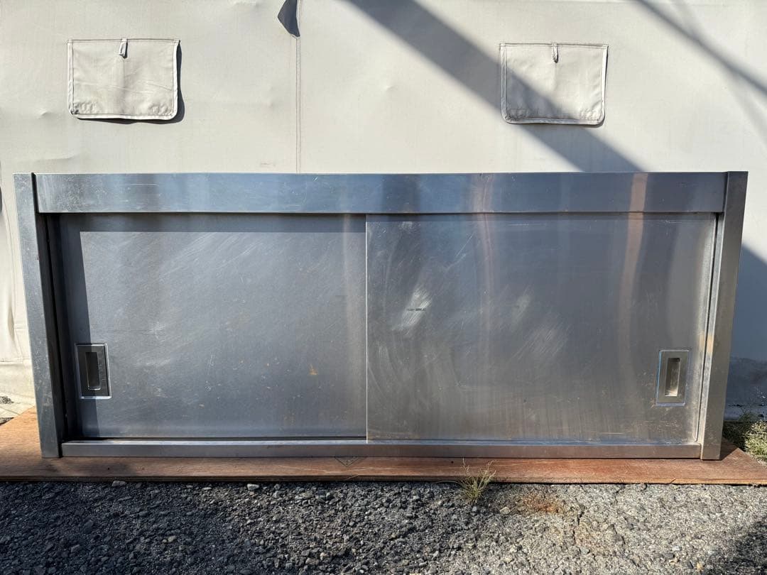 【O-1883】吊戸棚 スチール製 厨房機器 収納棚 業務用