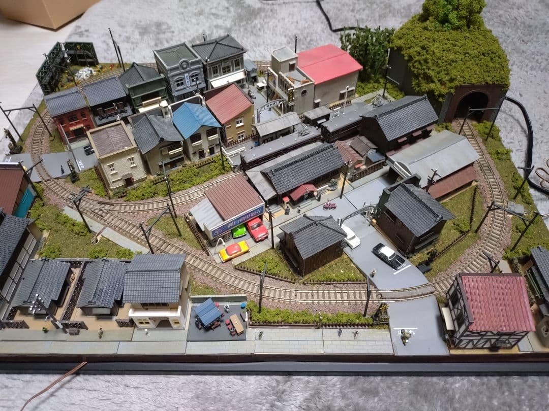 Nゲージ 鉄道模型 街並み ジオラマ