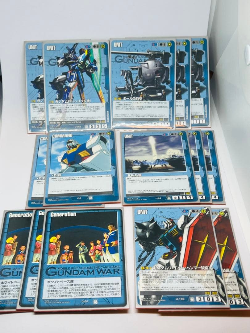 ガンダムウォー　DXウィナーズスターター　蒼空の覇者　完全版50枚　サイド10枚