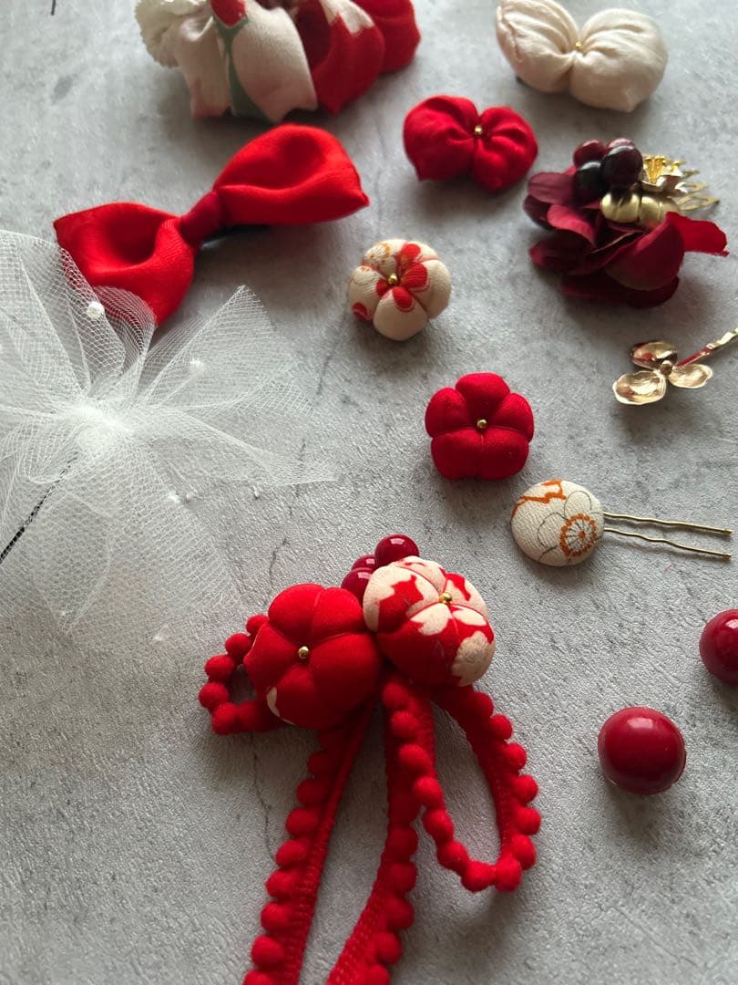 み*う様 七五三　七五三髪飾り　ヘッドドレス　着物髪飾り　リメイク髪飾り　028